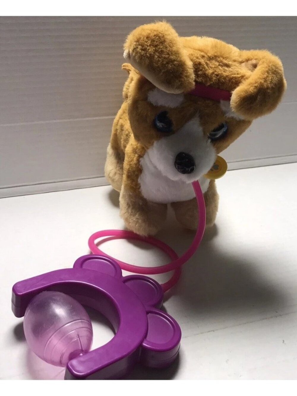 Corgi Walking Barking Dog Sound and Remote Control Leash Works Play Right